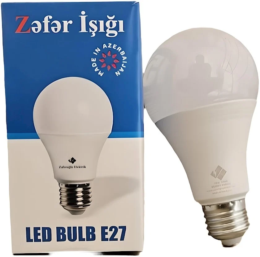 LED lampa Zəfər İşığı, E27, 12W, 3000K, ağ