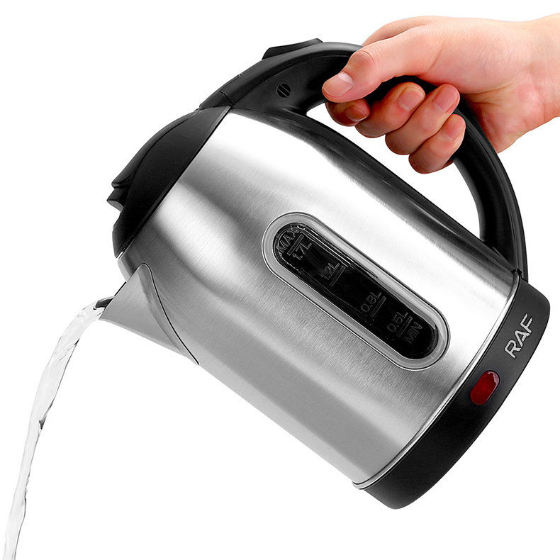 RAF Stainless Steel Electric Kettle 1.7L Large Capacity 2500W Water Heater kod7853