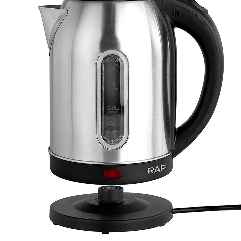 RAF Stainless Steel Electric Kettle 1.7L Large Capacity 2500W Water Heater kod7853